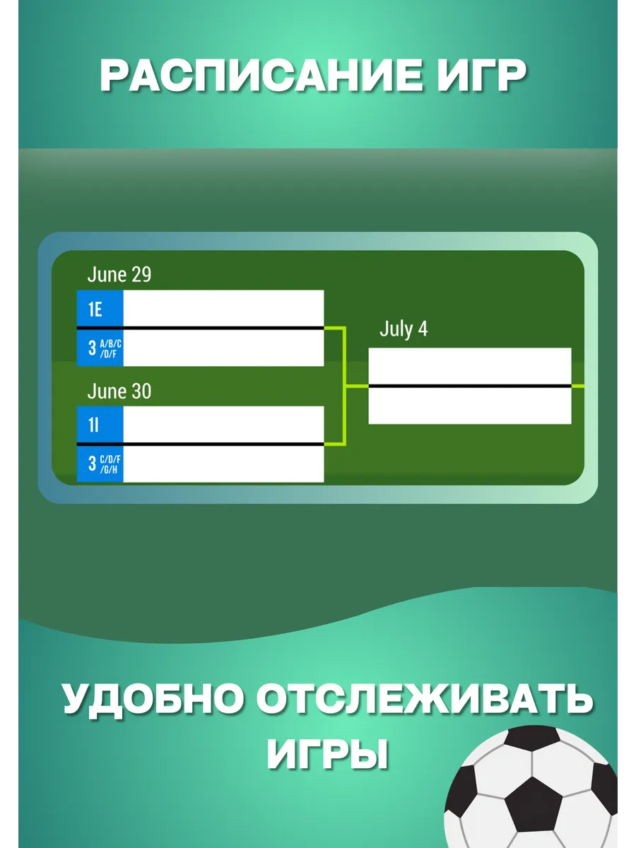 Плакат Турнирная таблица чемпионата мира по футболу 2026 — изображение 5