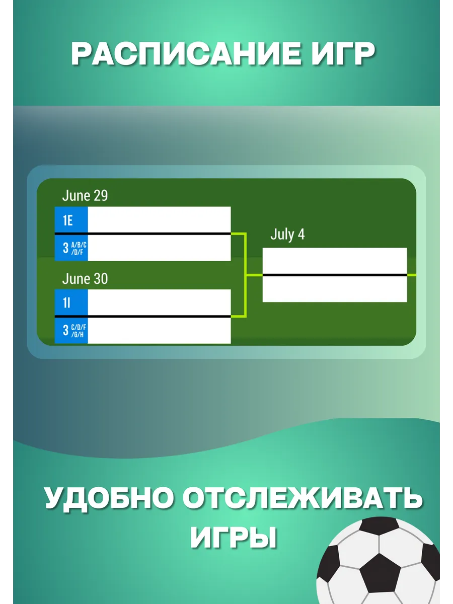 Плакат Турнирная таблица чемпионата мира по футболу 2026 — изображение 5