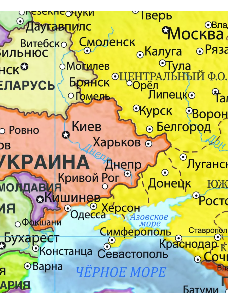 Карта мира настенная политическая, на стену для детей — изображение 8